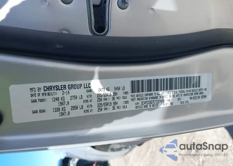 2014 Dodge Journey Sxt from USA, damaged, VIN 3C4PDCBG7ET227470